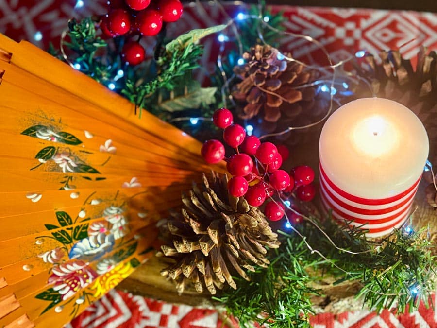 Decoración de Navidad hecha a mano.